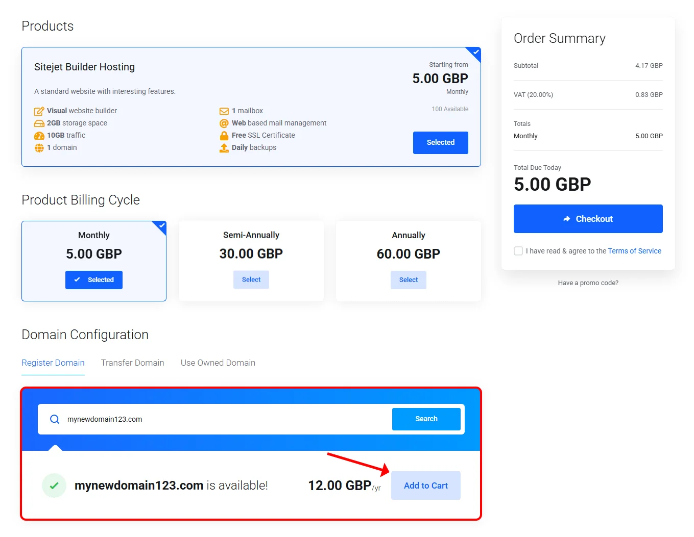 Domain availability confirmed